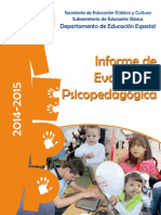 Informe Evaluacion Psicopedagogica 2014 2015