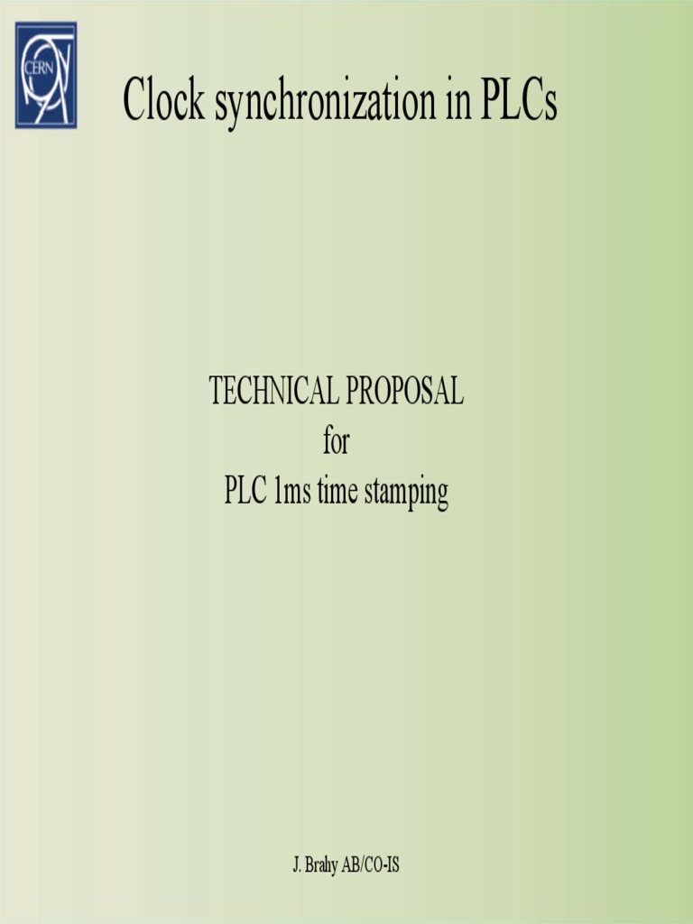 Comparing Clock Synchronization Methods for PLCs SIMATIC, NTP, and