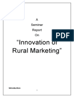 Innovation of Rural Marketing