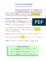 Calculus Refresher