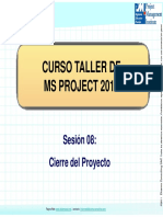 Curso MS Proyect - Sesion 8