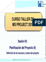 Curso MS Proyect - Sesion 2