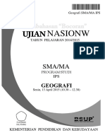 Pembahasan Bocoran Soal UN Geografi SMA 2015