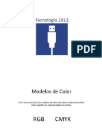 Modelos de Color - RGB - Cmyk PDF