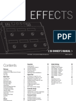 HX Effects 2.50 Owners Manual - English