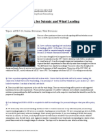 ASCE 7 Drift Check For Seismic and Wind Loading