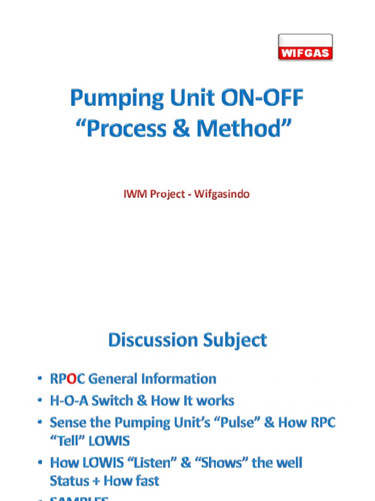 Microsoft Powerpoint - On Off Process & Method Weatherford Well Pilot ...