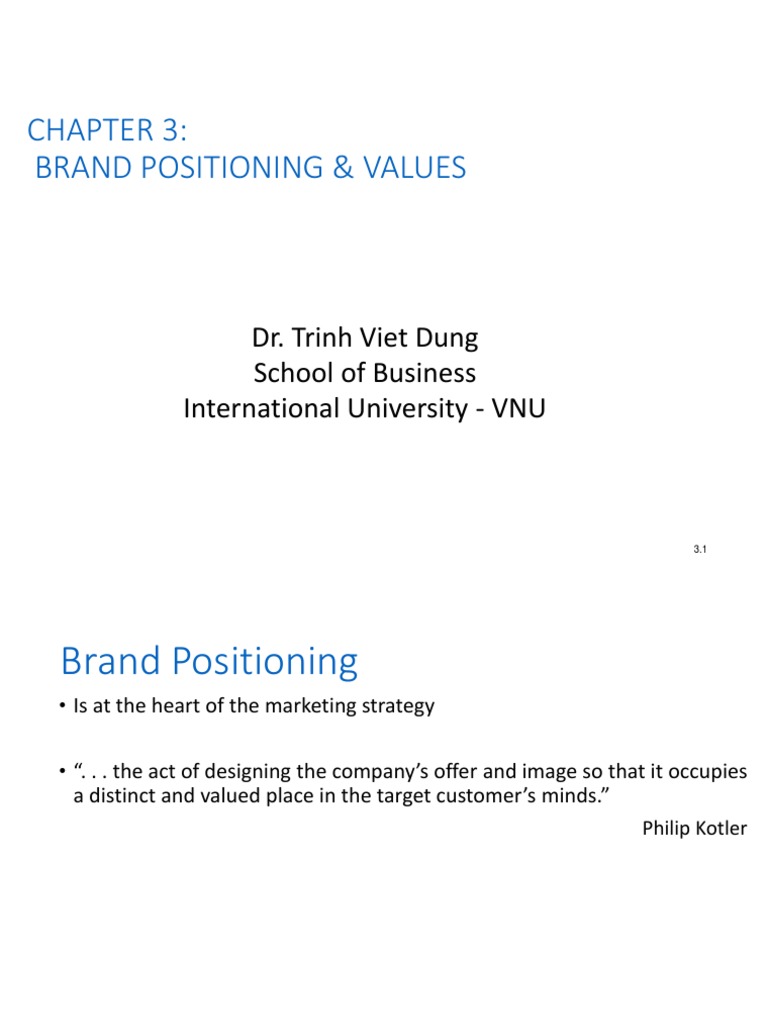 Brand Positioning and Market Segmentation | PDF | Brand | Market ...