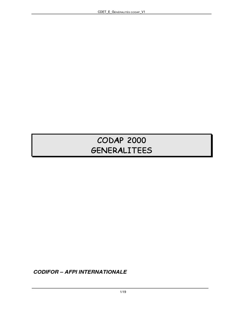 CDET E Generalites Codap V1 PDF | PDF | Soudage | Construction