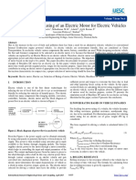 Research Electric Car - Selection of Power Rating of An Electric Motor For Electric Vehicles