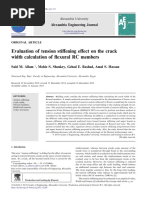Evaluation of Tension Stiffening Effect on Thec Rack Width Calculation of Flexural RC Members