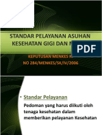 Standar Pelayanan Asuhan Kesehatan Gigi Dan Mulut