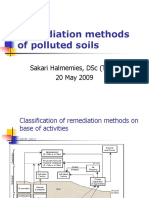 Remediation Methods of Polluted Soils, 20.5.09