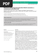 Dextrose-Containing Intraoperative Fluid in Neonates: A Randomized Controlled Trial