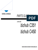 Konica Minolta - Parts Manual Bizhub c450 c351 PM