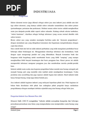 Industri Jasa Pdf