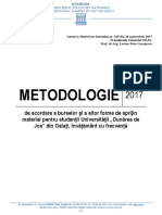 Metodologie Burse 2017-2018