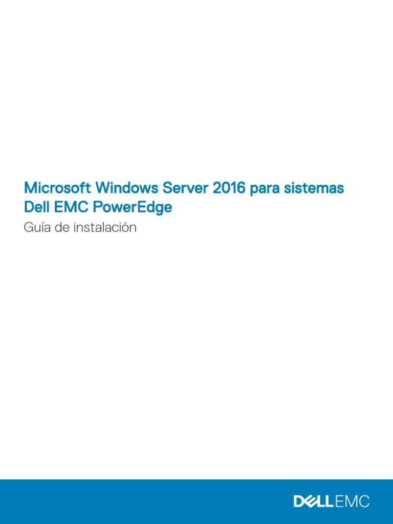 Microsoft Windows Server 2016 User's Guide Es MX | PDF | Tecnología de ...