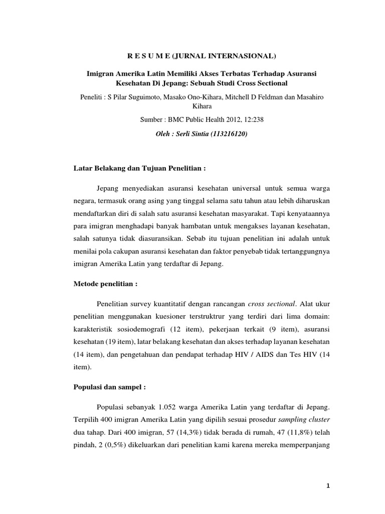 Contoh Bedah Jurnal Internasional Internasional Pdf