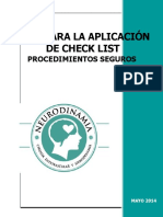 Guía para la aplicación de check list de procedimientos seguros