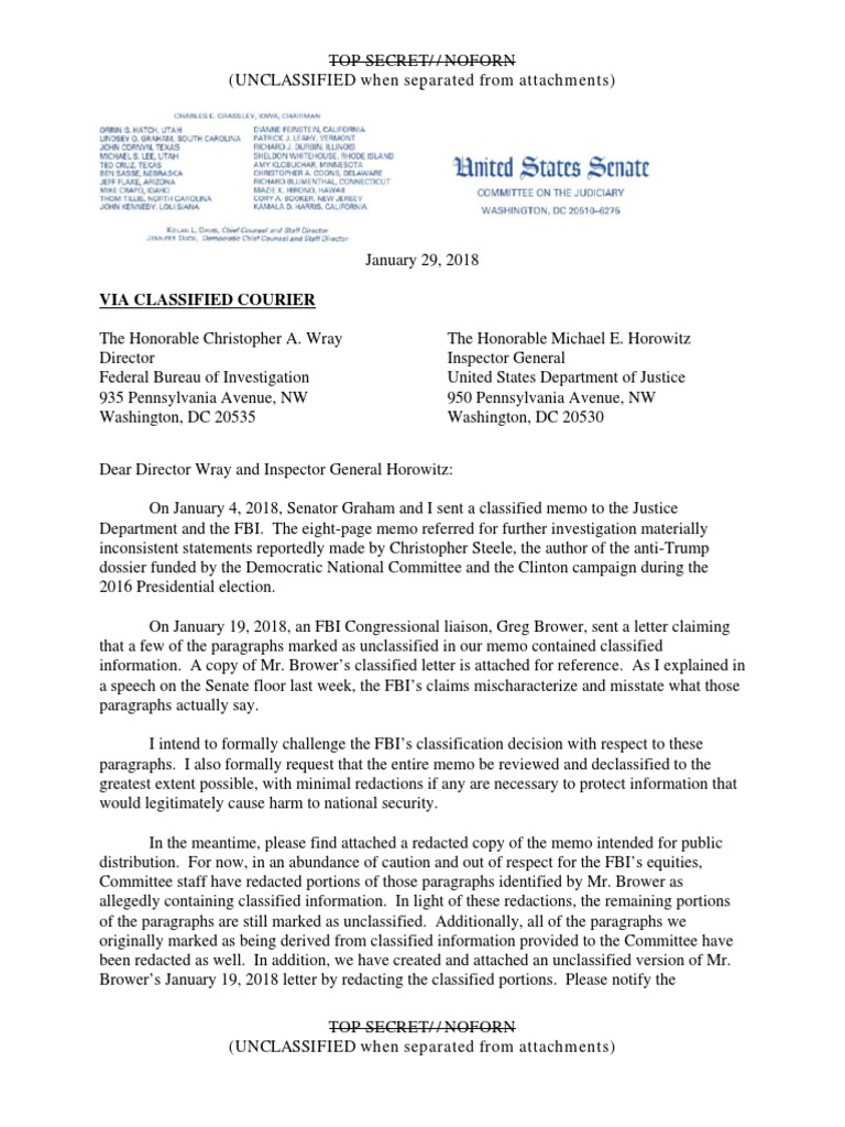 Challenge to FBI Memo Classification | PDF | Classified Information In ...
