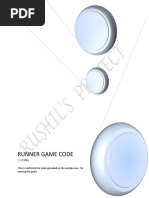 Runner Game Code