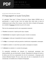A linguagem e suas funções 