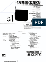 Sony KV-32XBR26, 32XBR36 Service Manual (9-964-949-01)