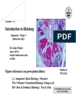 Introduction To Histology: Figure References (On Powerpoint Slides)