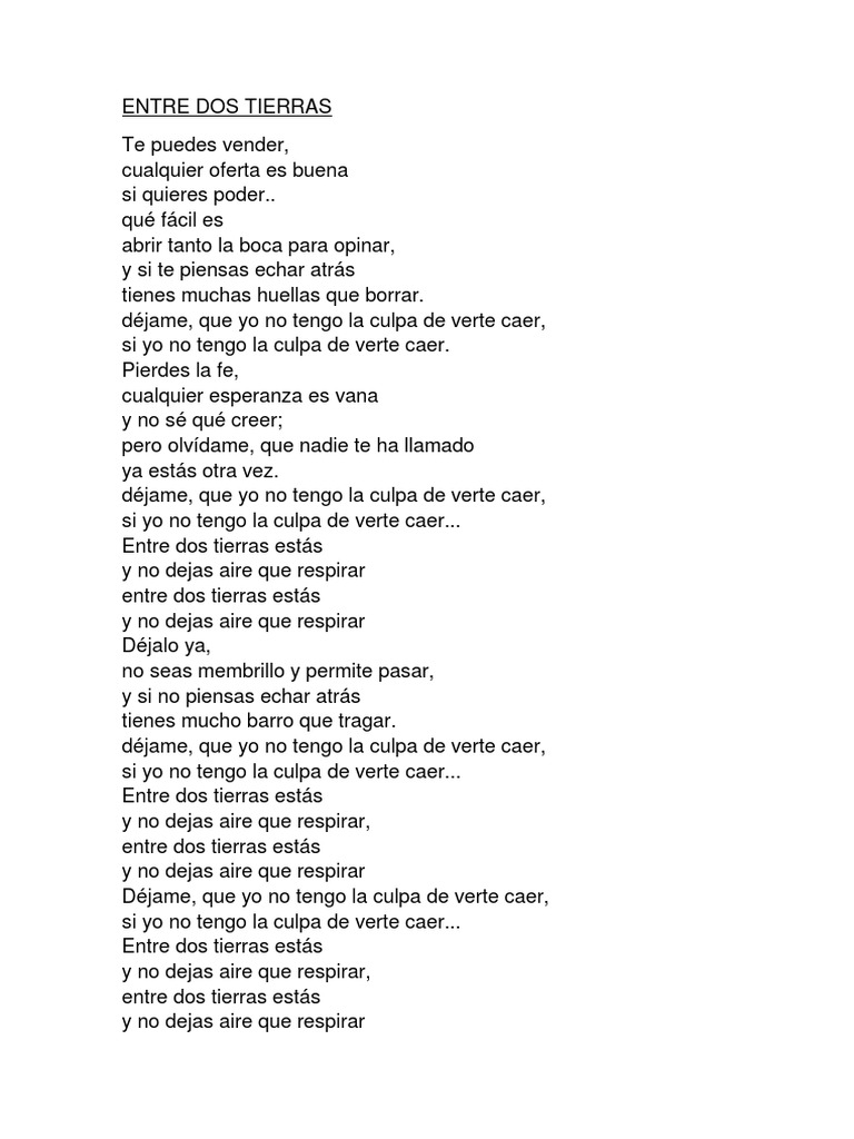Entre Dos Tierras PDF