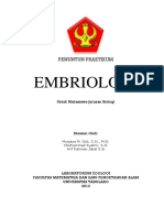 Petunjuk Praktimum Embriologi 2013