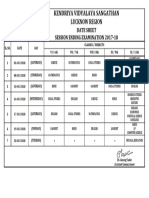 176232465date Sheet for Session Ending Examination 2017-18