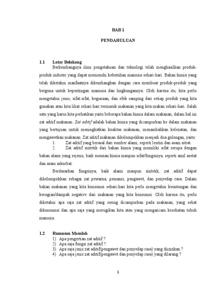 Makalah Zat Aditif Kelompok 1