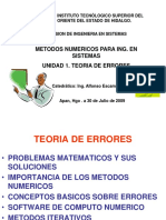 Unidad 1 Teoría de Errores