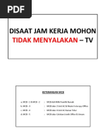 Disaat Jam Kerja Mohon Tidak Menyalakan