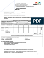 Plan intervenciones enfermería