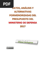 Presupuesto Ministerio Defensa 2017