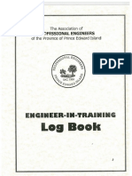 Engineer in Training Log Book