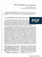 RUBIO LLORENTE, Francisco, “La libertad de empresa en laConstitución”, en Estudios Jurídicos en Homenaje al Profesor AurelioMenendez, Madrid, 1996, págs. 431-446.