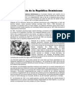 Independencia de La República Dominicana