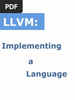 Llvm Implementing a Language