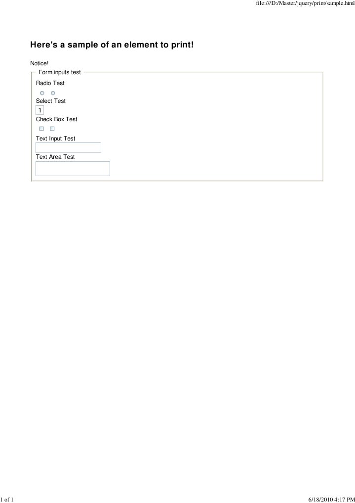 Element Print Sample and Tests | PDF | Science & Mathematics ...