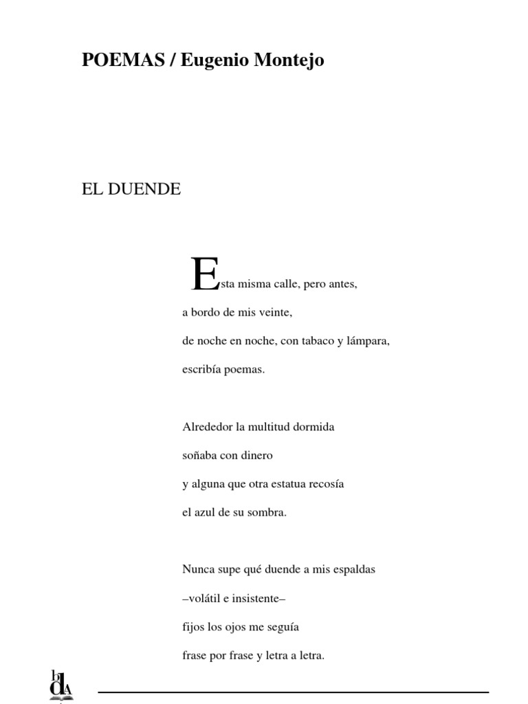 10 Poemas Eugenio Montejo | PDF