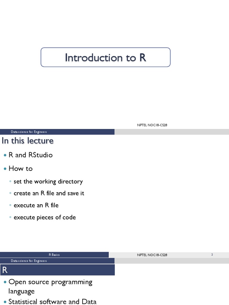 Introduction To R Programming | PDF | Icon (Computing) | Command Line ...