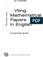 1995-Ems-trzeciak-writing Mathematical Papers in English a Practical Guide