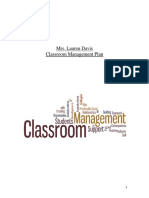 Classroom Management Plan