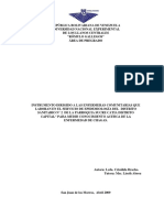 Instrumento Dirigido A Las Enfermeras Comunitarias Que Laboran en El Servicio de Epidemiología Del Distrito Sanitario #2