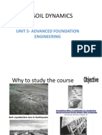 Soil Dynamics: Unit 5-Advanced Foundation Engineering