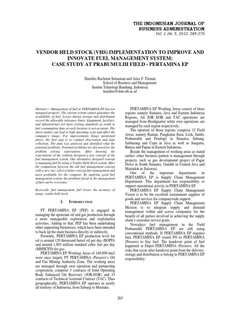 EN Vendor Held Stock Hvs Implementation To PDF | PDF | Lean ...