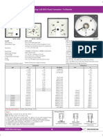 DC Moving Coil DIN Panel Ammeter / Voltmeter: ML110 ML96 ML72, ML144 M72, M96